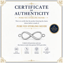 Load image into Gallery viewer, 925 Sterling Silver Infinity Rakhi for Brother | Premium Blue Thread Rakhi | Elegant Infinity Charm Raksha Bandhan Gift
