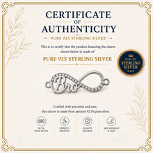 Load image into Gallery viewer, Pure Silver Infinity Rakhi for Brother – Premium Red Thread Rakhi with Bro Charm
